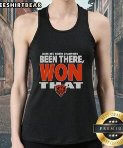 Premium Chicago Bears Football 2025 NFC Champions tank top featuring 'Deen There Won That' design for fans.