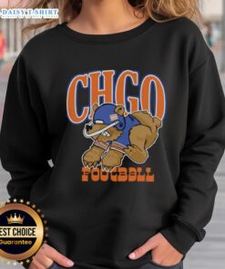 Premium Chicago Bears football cartoon sweatshirt featuring a vibrant graphic and cozy design for fans.