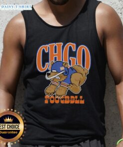 Premium Chicago Bears Football Cartoon Tank Top featuring a vibrant design for fans and casual wear.
