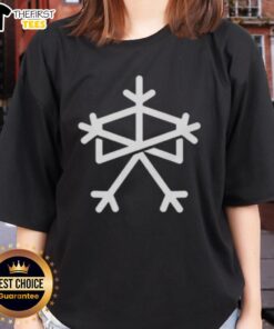 Premium Chicago Iceman Chicago Bears Football snowflake logo ladies tee in stylish design for fans.