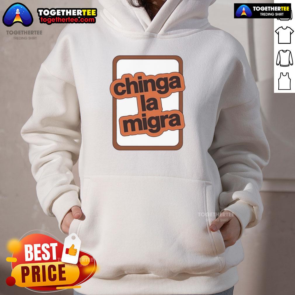 Premium Chinga La Migra Logo Hoodie Premium Chinga La Migra logo hoodie featuring bold graphics, perfect for stylish streetwear enthusiasts.