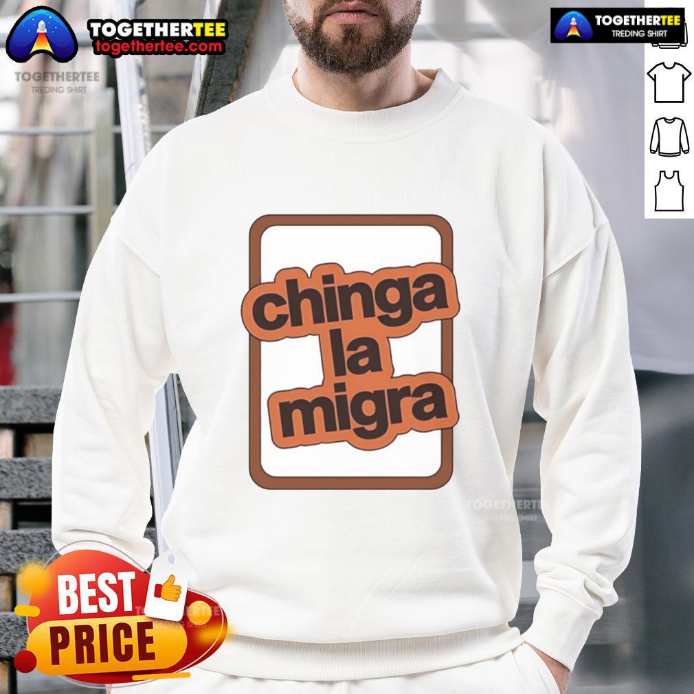 Premium Chinga La Migra Logo Sweatshirt Premium Chinga La Migra logo sweatshirt featuring a bold graphic design on a cozy fabric, perfect for casual wear.