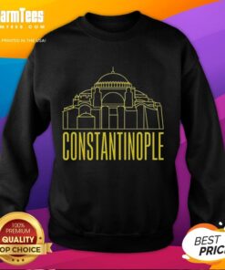 Premium Constantinople Hagia Sofia line art sweatshirt featuring ancient architecture design.