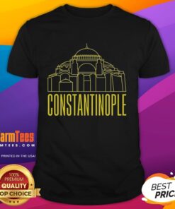 Premium Constantinople Hagia Sofia line art T-shirt featuring intricate ancient architecture design.