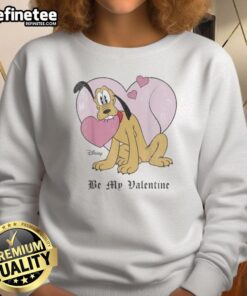 Premium Disney Mickey and Friends Pluto Sweetheart Valentine's Sweatshirt featuring vibrant graphics and cozy design.