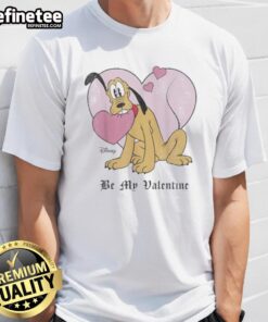Premium Disney Mickey and Friends Pluto Sweetheart Valentines T-Shirt featuring vibrant graphics and a festive design.