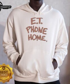 Premium Et Phone Home Hoodie featuring a stylish design, perfect for casual wear and sci-fi fans.