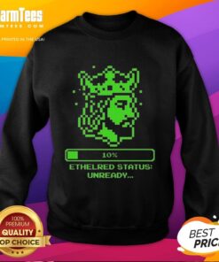 Alt Text: Premium Ethelred Status Unready King of the English 8-bit sweatshirt featuring retro design and vibrant colors.