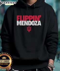 Alt Text: Premium Fernando Flippin Mendoza Indiana Hoosiers football hoodie featuring bold team colors and logo design.