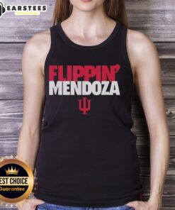 Premium Fernando Flippin Mendoza Indiana Hoosiers football tank top featuring vibrant team colors and stylish design.