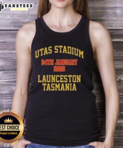 Premium Foo Fighters tank top for the January 24, 2026 concert at Utas Stadium, featuring vibrant design and band logo.