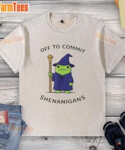 Premium Frog Wizard T-Shirt featuring a whimsical quote, perfect for fans of quirky fashion and magical humor.