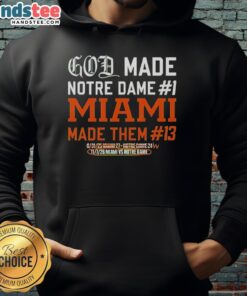 Premium God Made Notre Dame hoodie in Miami, featuring stylish design and quality craftsmanship for fans and fashion lovers.