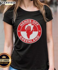 Premium Greenland Hands Off Logo Ladies Tee featuring a stylish design, perfect for casual wear and eco-conscious fashion.