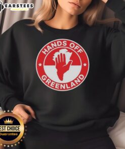 Alt Text: Premium Greenland Hands Off Logo Sweatshirt featuring a stylish design and comfortable fit, perfect for casual wear.