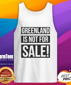 Premium Greenland Is Not For Sale Retro Tank Top featuring a vintage graphic design and comfortable fit for casual wear.