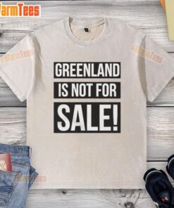 Alt Text: Premium Greenland Is Not For Sale Retro Washed T-Shirt in vibrant colors, showcasing a stylish and unique design.