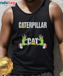 Premium Grinch Hands Love Caterpillar Christmas Tank Top featuring festive design and vibrant colors for holiday cheer.