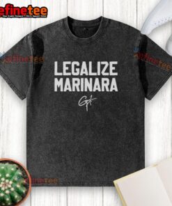 Premium Guy Fieri 'Legalize Marinara' washed t-shirt in vibrant colors, perfect for food lovers and culinary enthusiasts.