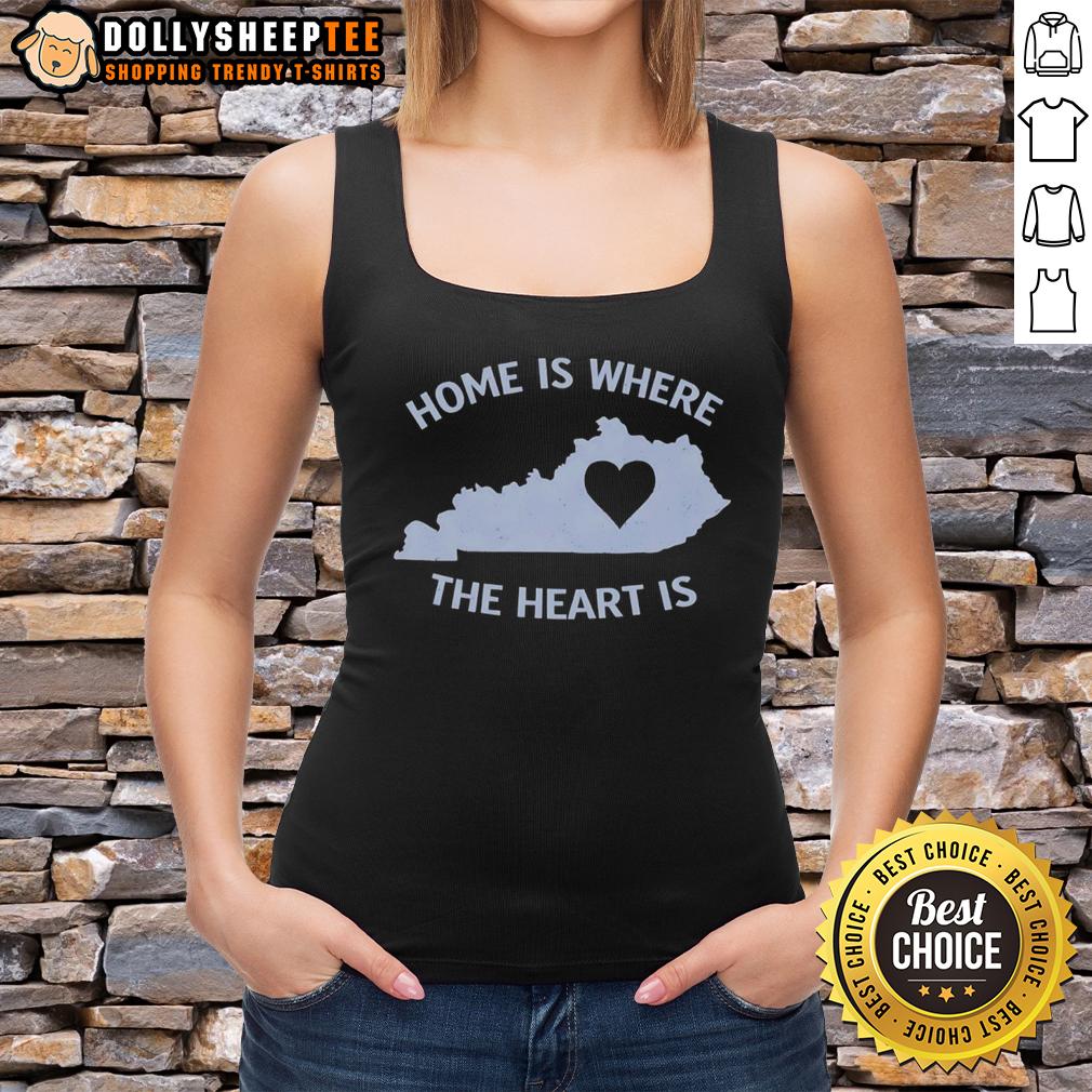 Premium Home Is Where The Heart Is Kentucky Heart Tank Top Premium Home Is Where The Heart Is Kentucky Heart Tank Top for women, showcasing comfort and style in a trendy design.