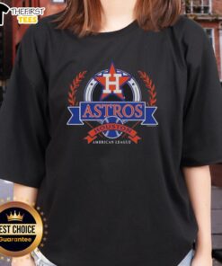 Premium Houston Astros American League Cooperstown Crest Ladies Tee in stylish design for female fans.