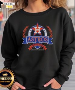 Premium Houston Astros American League Cooperstown Crest Sweatshirt showcasing team logo and stylish design.
