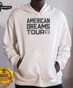 Premium 'I Am The American Dream' Pride Hoodie showcasing vibrant colors and stylish design for LGBTQ+ pride events.