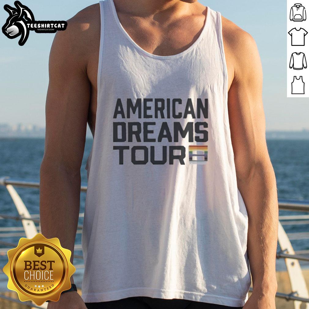 premium-i-am-the-american-dreams-tour-pride-tank-top Premium I Am The American Dream's Tour Pride Tank Top showcasing vibrant colors and a bold design for summer wear.