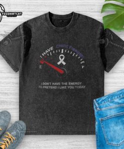 Premium I Have Cystic Fibrosis E-Washed T-Shirt featuring a stylish design for awareness and comfort.