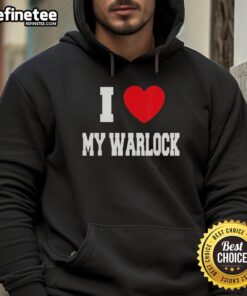 Alt Text: Premium I Love My Warlock Hoodie featuring stylish design and cozy fabric, perfect for gaming and fantasy lovers.
