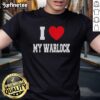 Premium I Love My Warlock T-Shirt showcasing a stylish design for warlock enthusiasts, perfect for casual wear.