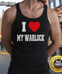 Premium I Love My Warlock Tank Top featuring a stylish design perfect for fantasy enthusiasts and gamers.