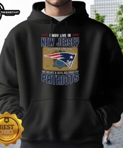 Alt Text: Premium hoodie featuring New England Patriots flag design, perfect for fans in New Jersey on game day.