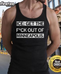 Alt Text: Premium Ice Get The F*ck Out Of Minneapolis Resists Tank Top featuring bold graphic design and comfortable fit.