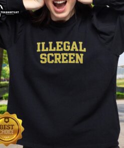 Premium Illegal Screen Sweatshirt featuring bold graphic design, perfect for casual wear and street style enthusiasts.