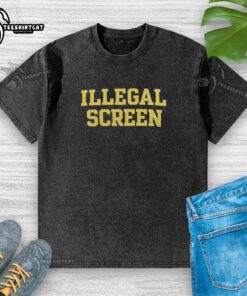 Premium Illegal Screen Washed T-Shirt in stylish design, featuring unique graphics and high-quality fabric for comfort.