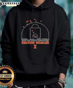 Alt Text: Premium Illinois Fighting Illini hoodie featuring Keaton Wagler, celebrating the iconic moment in West Lafayette.