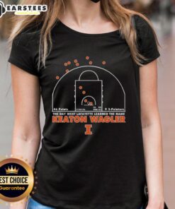 Premium Illinois Fighting Illini Keaton Wagler ladies tee, celebrating the day West Lafayette learned his name.