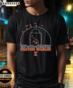 Premium Illinois Fighting Illini Keaton Wagler T-Shirt featuring bold graphics celebrating his standout performance.