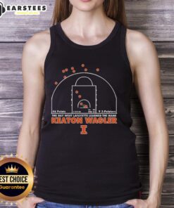 Premium Illinois Fighting Illini tank top featuring Keaton Wagler, celebrating the iconic day in West Lafayette.