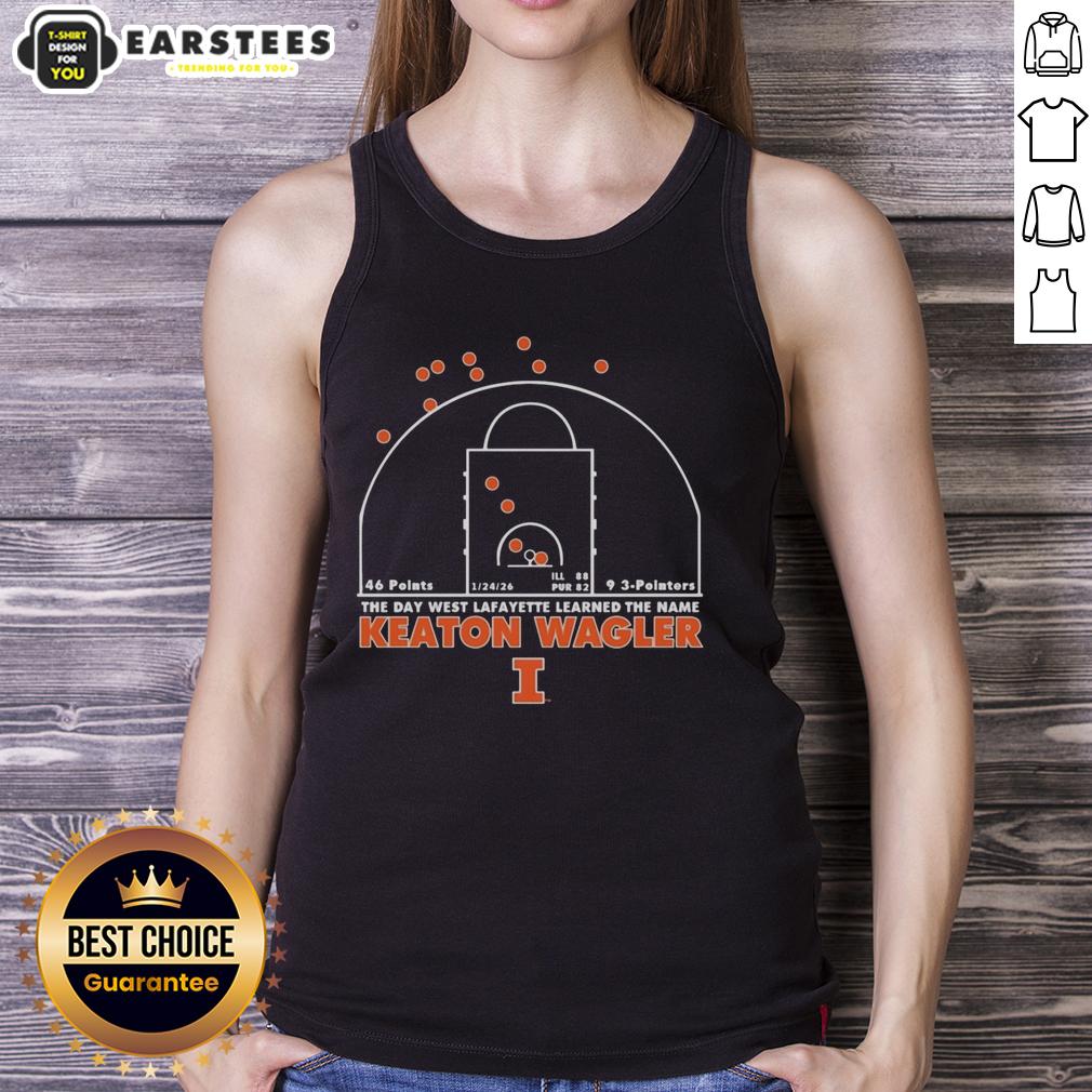 premium-illinois-fighting-illini-the-day-west-lafayette-learned-the-name-keaton-wagler-tank-top Premium Illinois Fighting Illini tank top featuring Keaton Wagler, celebrating the iconic day in West Lafayette.