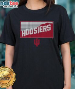 Alt Text: Premium Indiana Football Hoosiers in Hollywood ladies tee, featuring stylish design and vibrant team colors.