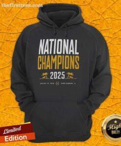 Alt Text: Premium Indiana Hoosiers CFP National Champions hoodie with palm tree design, perfect for fans celebrating January 19, 2025.