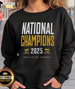Premium Indiana Hoosiers CFP National Champions sweatshirt with palm tree design, perfect for fans, January 19, 2025.