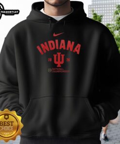 Alt Text: Premium Indiana Hoosiers NCAA College Football Playoff Champions 2026 hoodie in red, featuring team logo and stylish design.