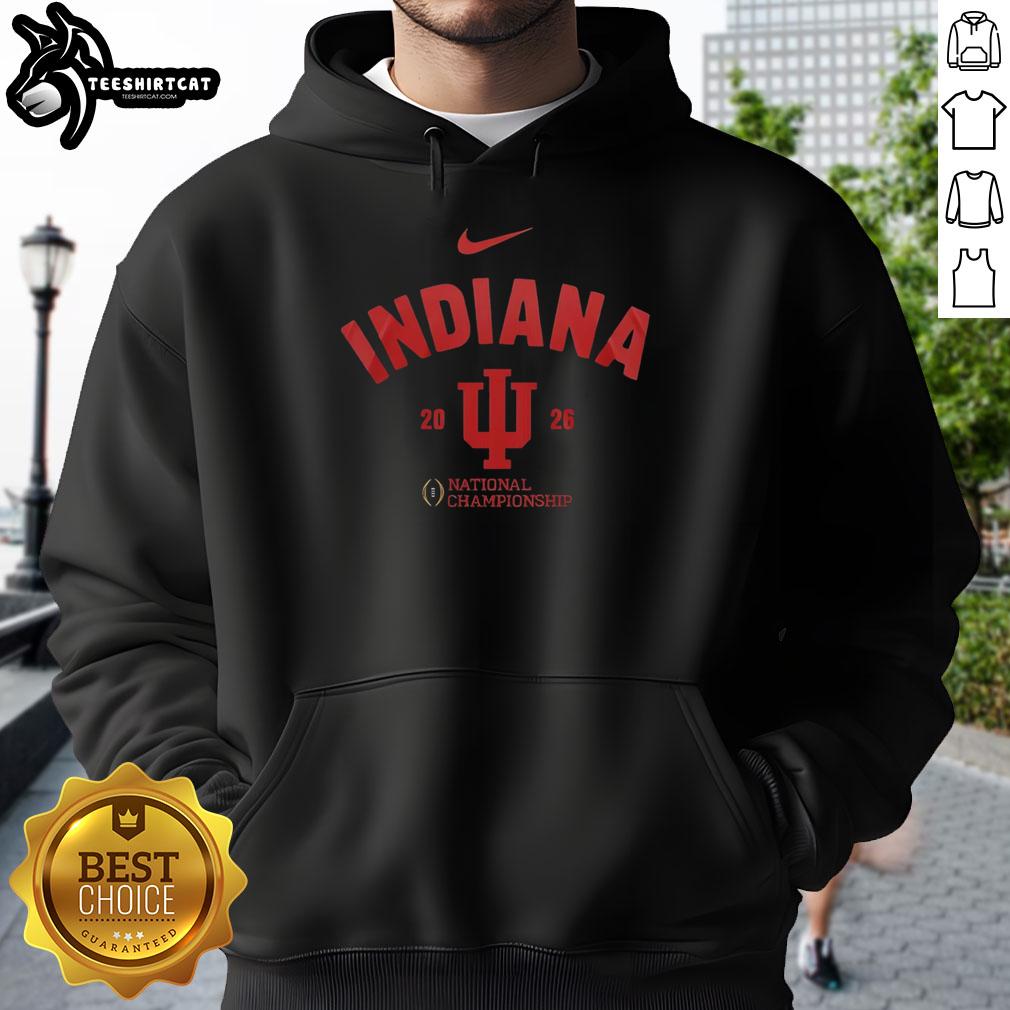 premium-indiana-hoosiers-ncaa-college-football-playoff-champions-2026-hoodie Alt Text: Premium Indiana Hoosiers NCAA College Football Playoff Champions 2026 hoodie in red, featuring team logo and stylish design.