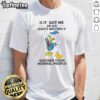 Premium Donald Duck T-shirt featuring 'Is It Just Me Or Do Idiots Multiply Quicker Than Normal People' quote.