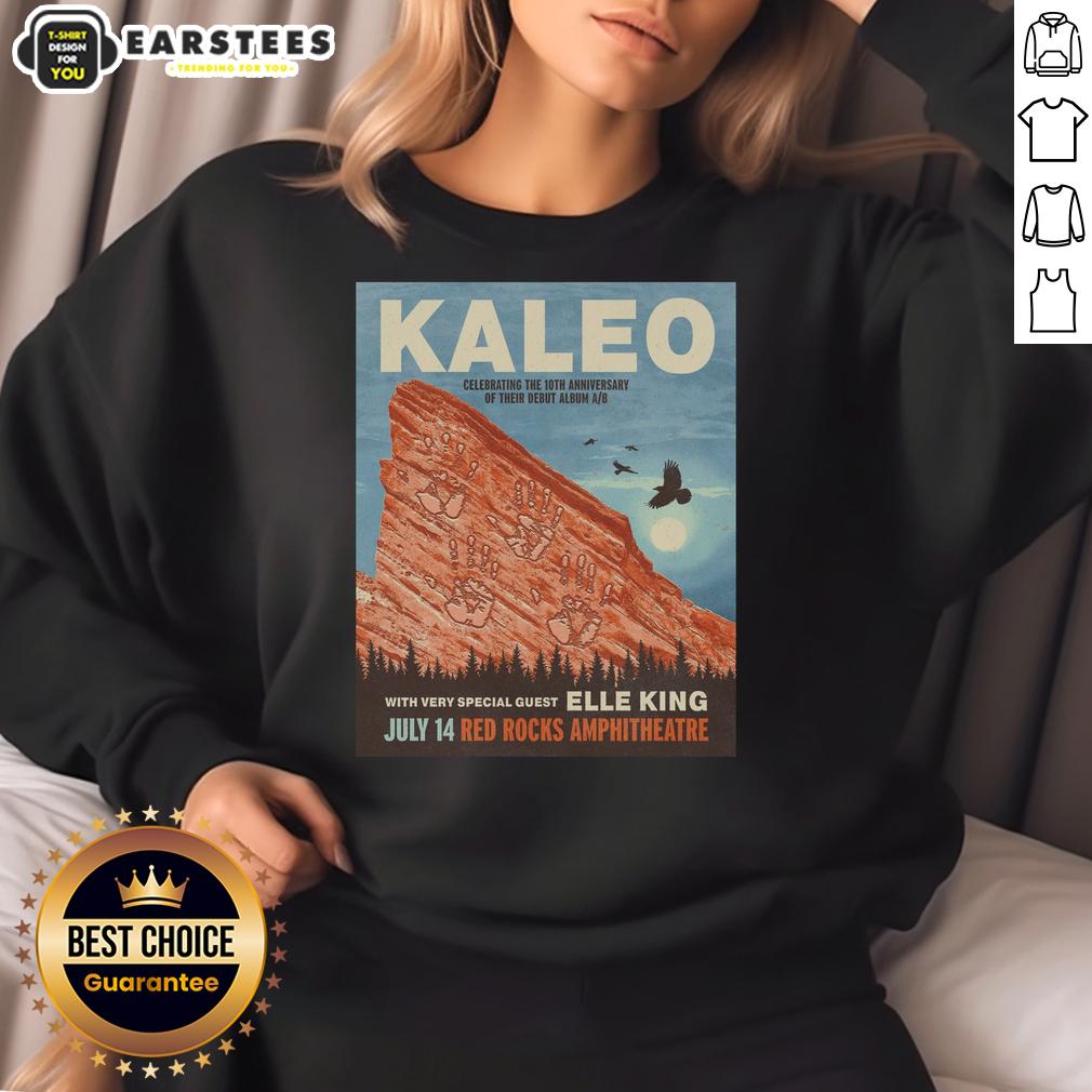 premium-kaleo-red-rocks-7-14-2026-poster-sweatshirt Alt Text: Premium Kaleo Red Rocks 2026 poster sweatshirt featuring vibrant design and concert details. Perfect for fans!