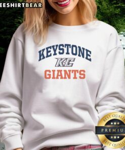 Premium Keystone College Giants logo sweatshirt featuring vibrant colors and a comfortable fit for fans.