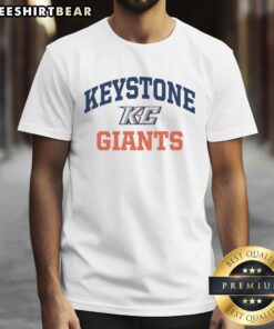 Alt Text: Premium Keystone College Giants logo t-shirt featuring bold graphics and a comfortable fit for fans and students.